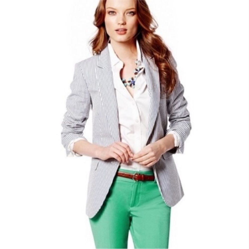 Banana Republic Seersucker Blazer| Size 0P